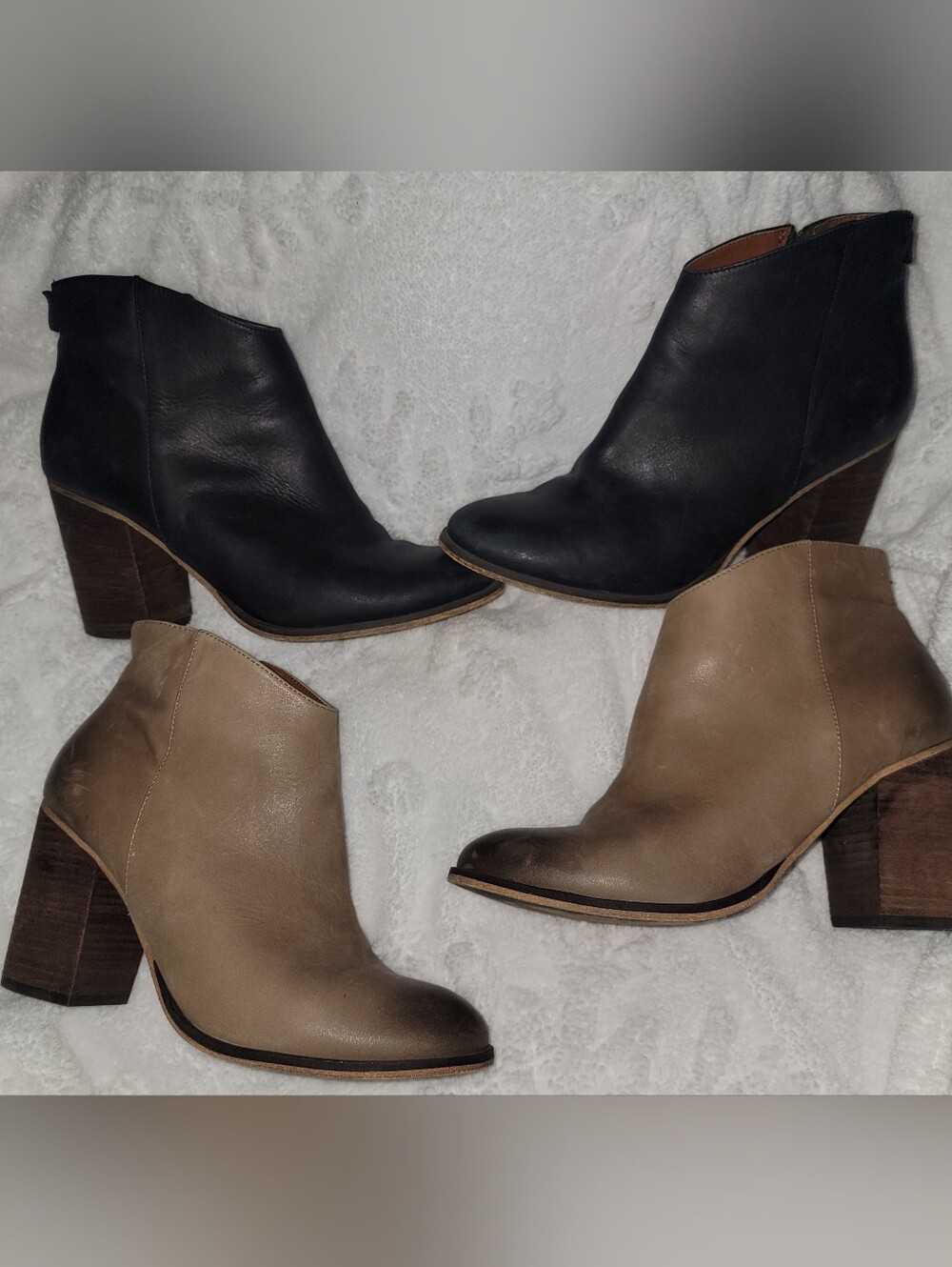 BP Nordstrom Solid Leather Boots With 3 Inch Heels. Size 8.5 Two For One Price